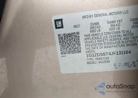 2018 Chevrolet Malibu Lt from USA, damaged, VIN 1G1ZD5ST4JF131164